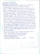 President of France: GENERAL DE GAULLE - Vintage Photograph