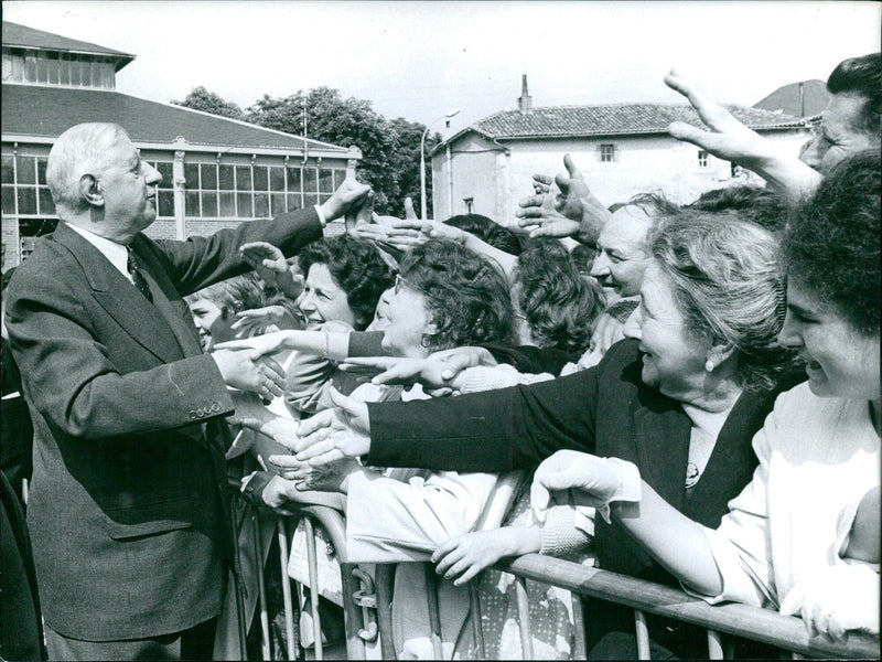 Charles de Gaulle in Stockholm, Sweden - Vintage Photograph