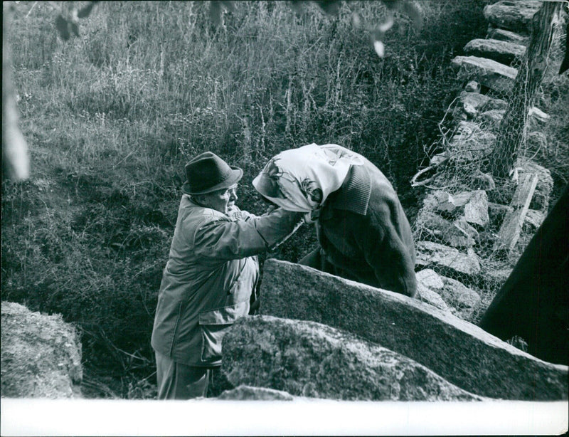 James Stewart in Europe - Vintage Photograph