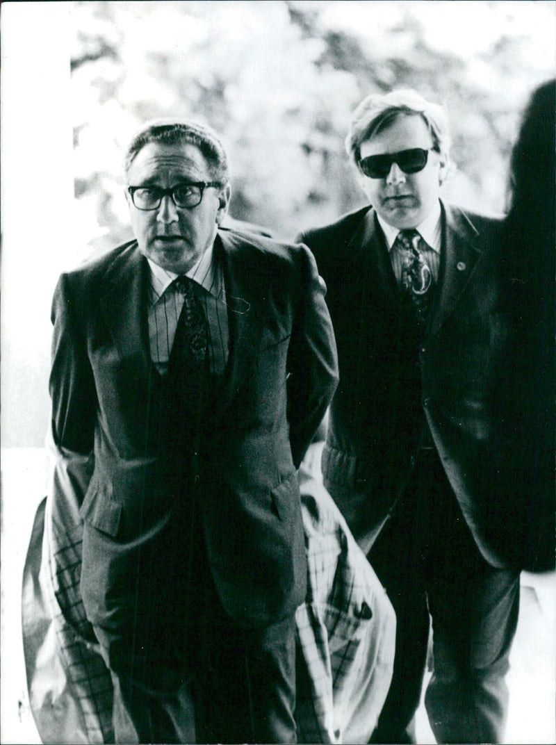 Dr. Henry Kissinger, U.S. Secretary of State, in Austria - Vintage Photograph