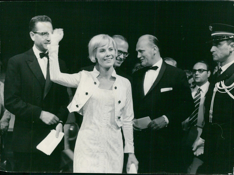 Bibi Andersson at the Cannes Festival - Vintage Photograph