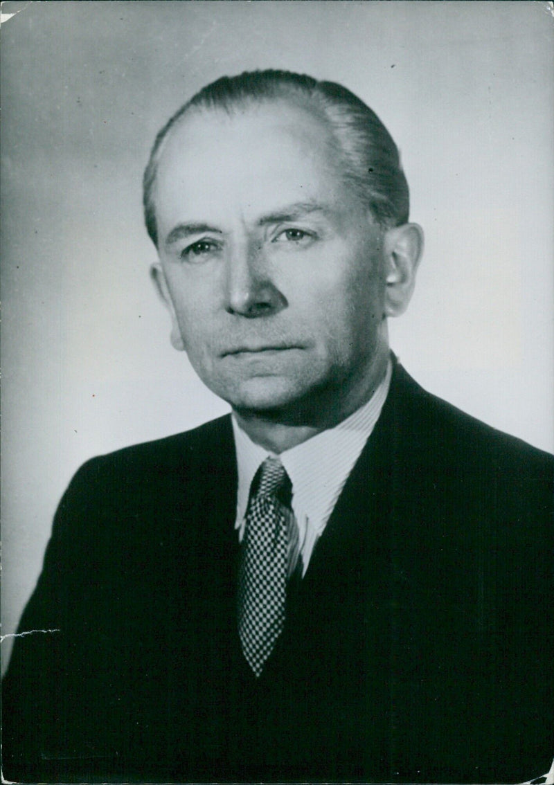 French Ambassador to Australia, Louis Roche, in a portrait study by Harcourt - Vintage Photograph