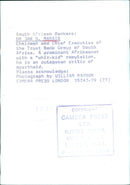 DR JAN S. MARAIS, Chairman and Chief Executive of the Trust Bank Group of South Africa - Vintage Photograph