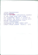 Indian Politicians: BALRAJ MADHOK - Vintage Photograph