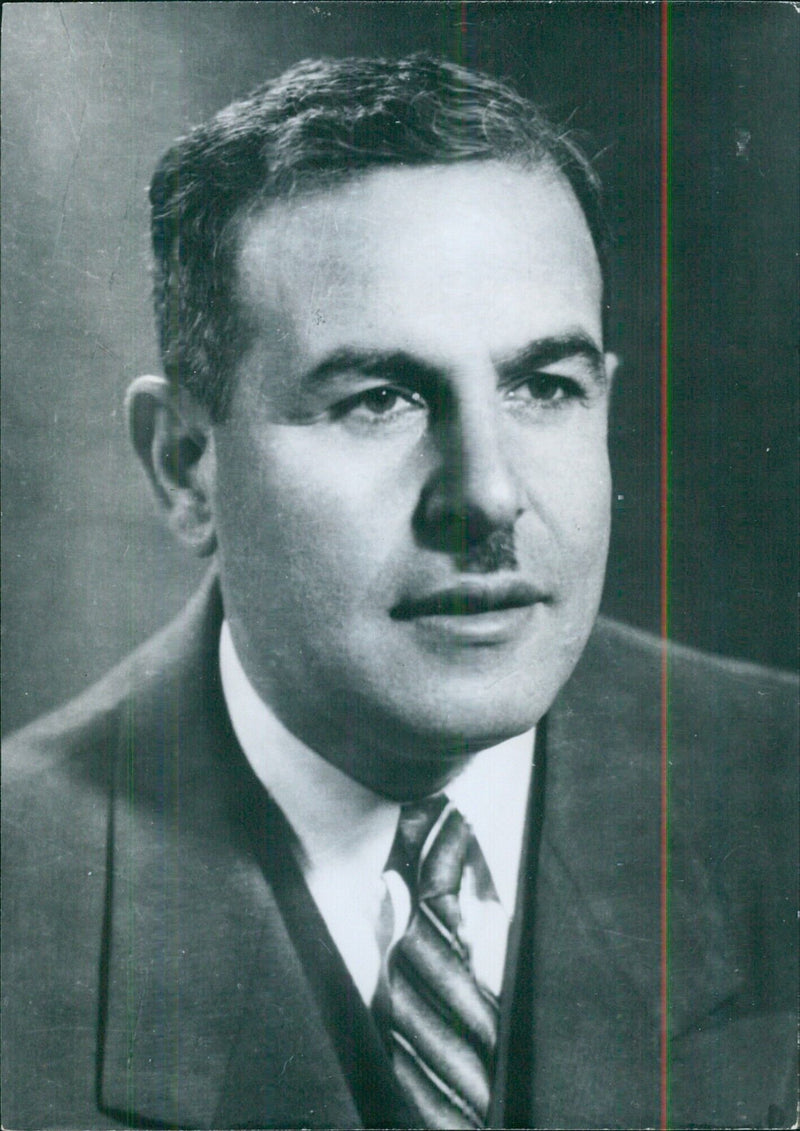 HIKMAT MASRI Senator; former Speaker of the Chamber of Deputies. - Vintage Photograph