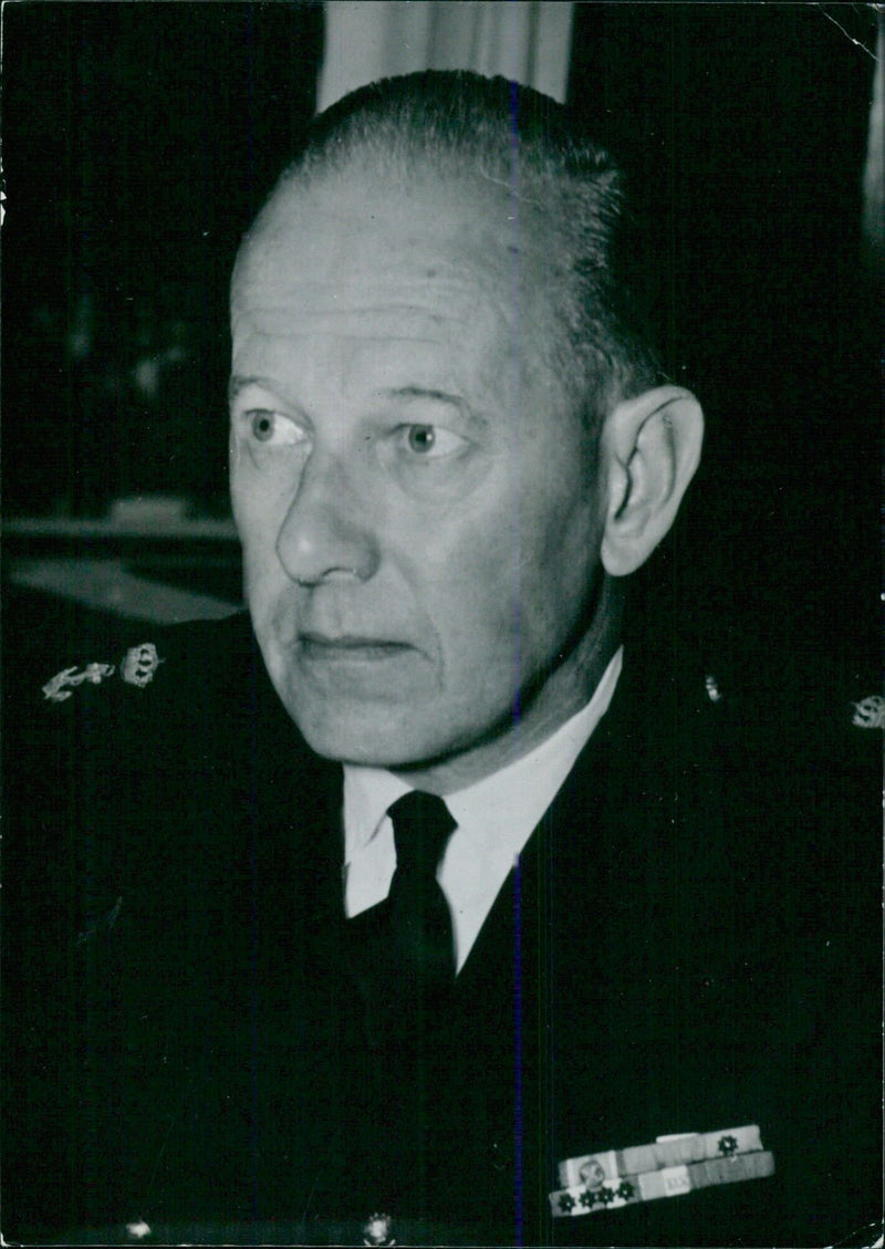 Dutch Service Chiefs: GENERAL H. 0. ROMSWINCKEL Commander of the Netherlands Marines - Vintage Photograph