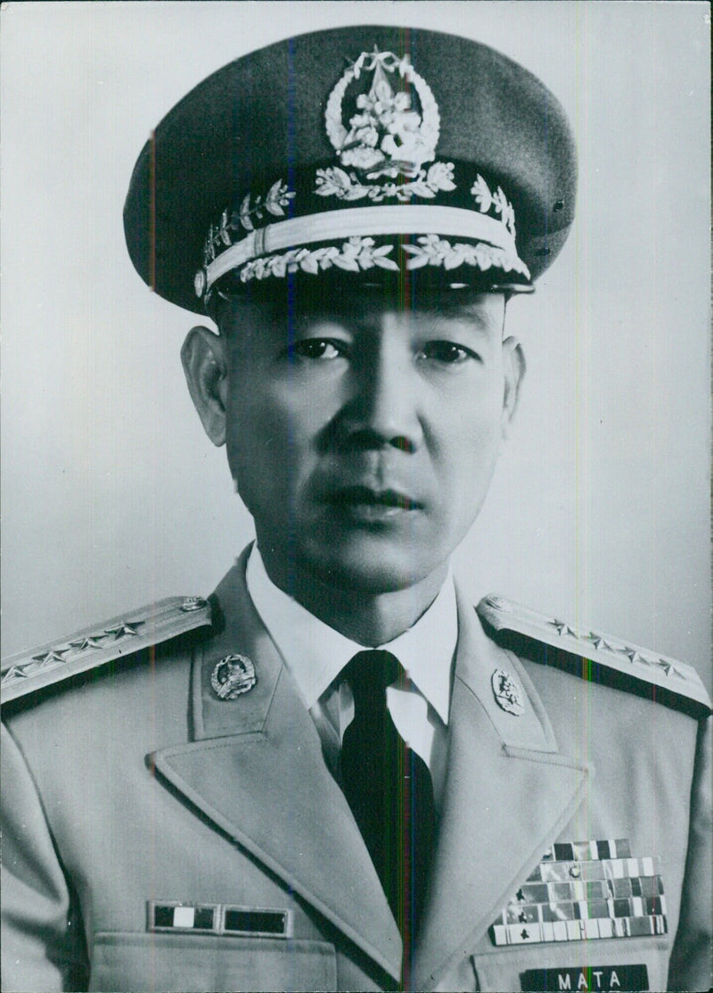 MATA II Philippine service chiefs: GENERAL ERNESTO S. MATA Chief of Staff, Philippine Army - Vintage Photograph