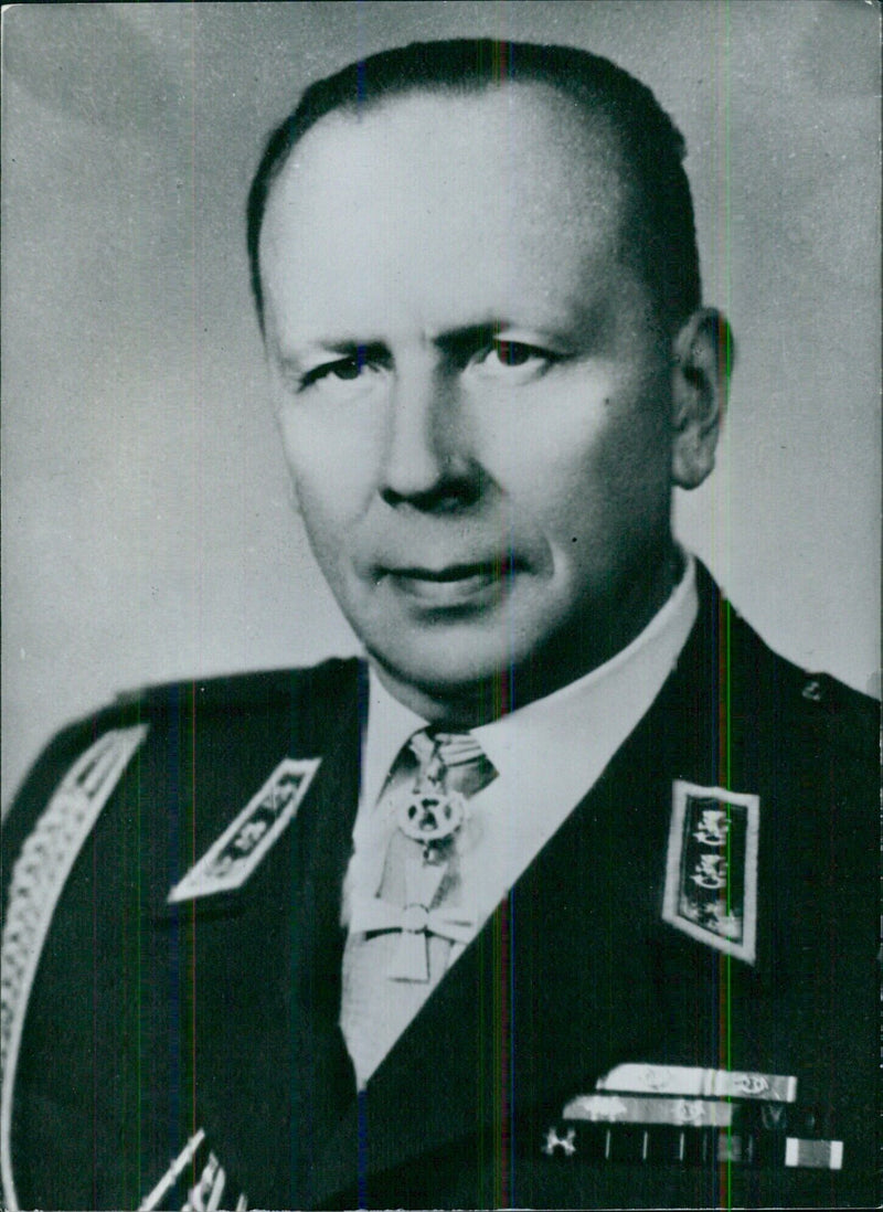 LT-GEN AATOS AARNE MAUNULA Chief of General Staff of the Finnish Forces - Vintage Photograph