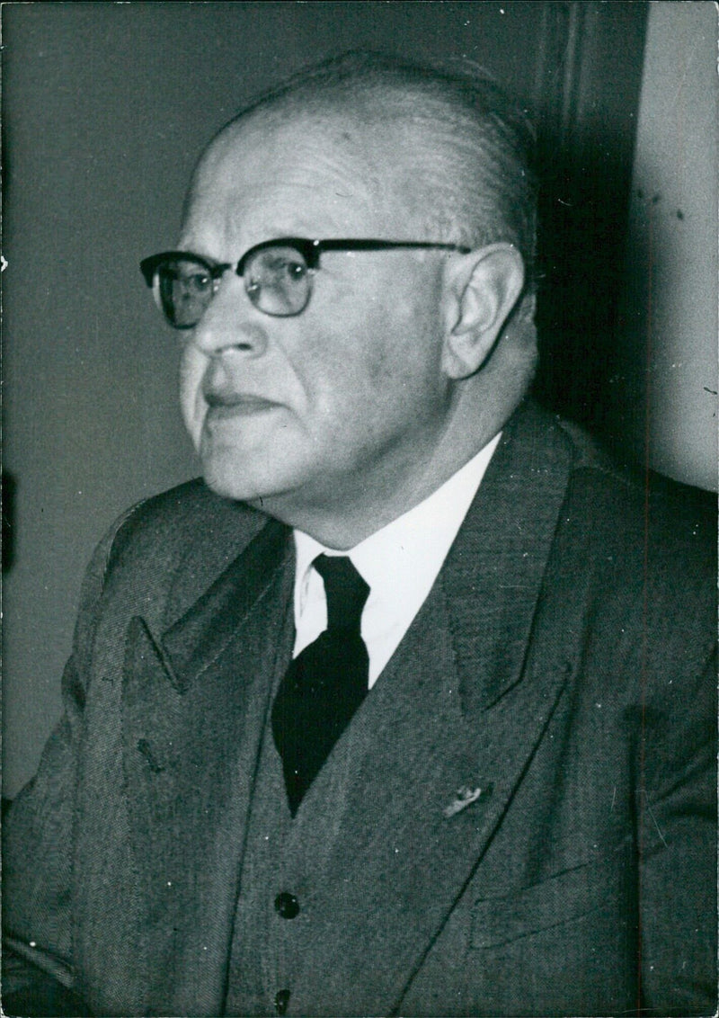 Dutch Politician Professor C.P.M. Romme - Vintage Photograph