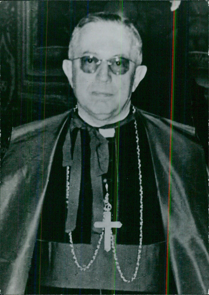 Archbishop of Doclea and Apostolic Nuncio in Paris, Mgr. Paolo Marella, to be created a cardinal - Vintage Photograph