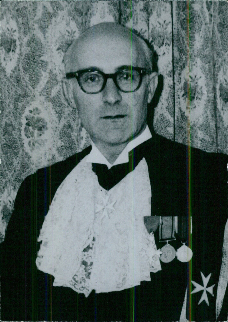 Sir Anthony Mamo, Chief Justice and President of Court of Appeal, Malta - Vintage Photograph