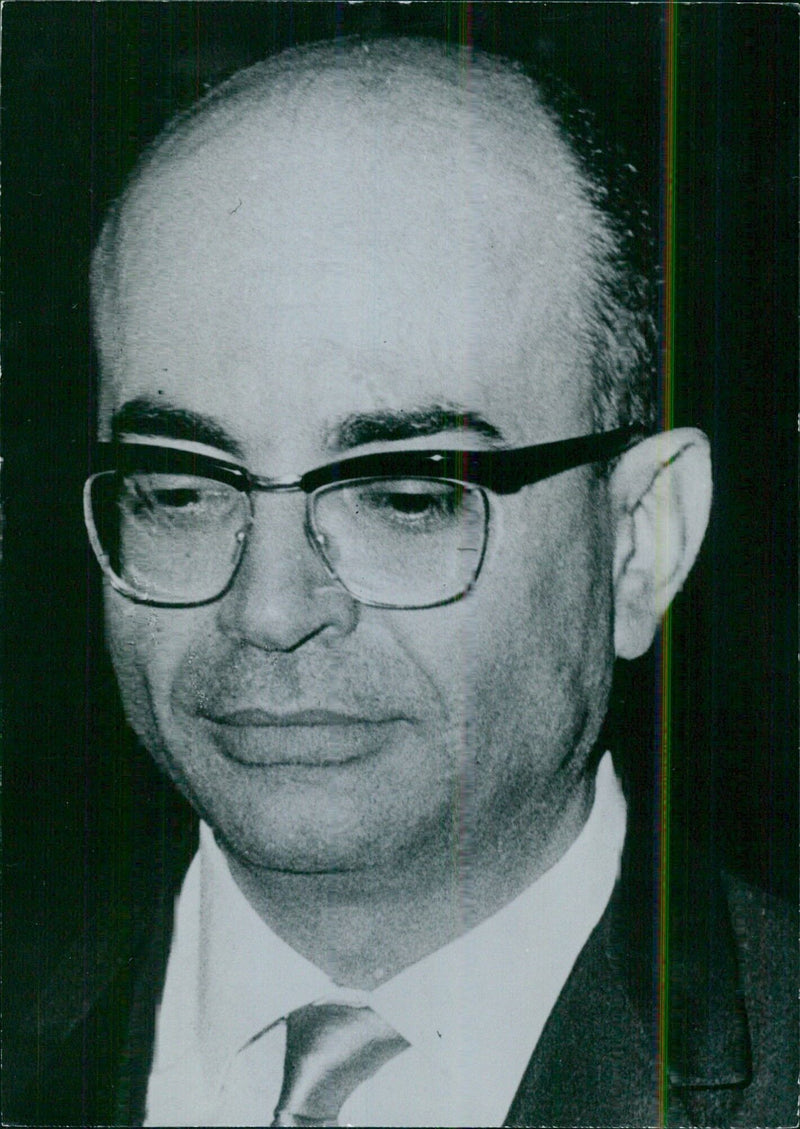 Lebaneses Politicians: WAJDI MALLAT Lebanese Minister of Social Affairs - Vintage Photograph