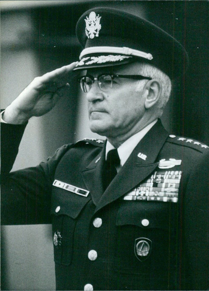 Gen Bernard W. Rogers, Supreme Allied Commander Europe and Commander-in-Chief U.S. European Command - Vintage Photograph