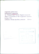 President Ongania assumes office - Vintage Photograph