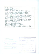 Kenny Rogers, popular country singer and songwriter - Vintage Photograph