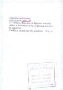 President Ongania Assumes Office - Vintage Photograph