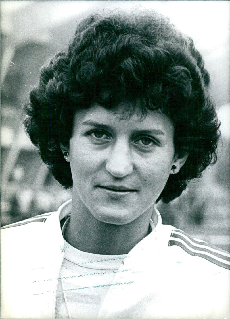 Polish Athlete Grażyna Rabsztyn - Vintage Photograph