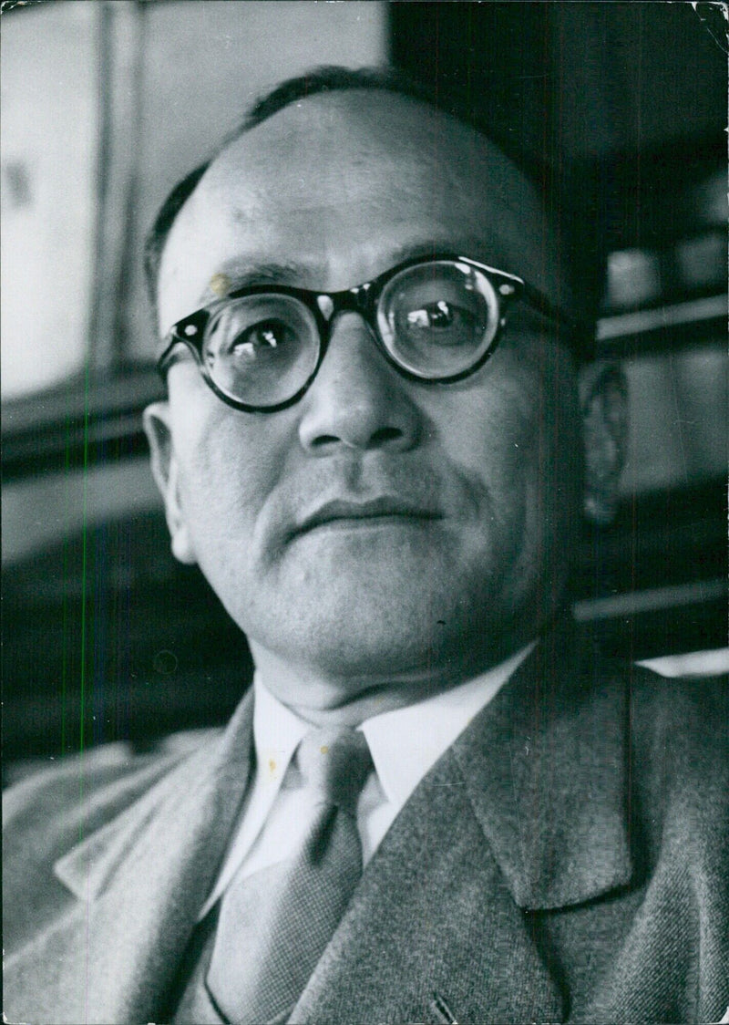 Portrait study of Japan's New Ambassador to London SHUNICHI MATSUMOTO - Vintage Photograph