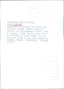 Canadian Politician Paul Martin - Vintage Photograph