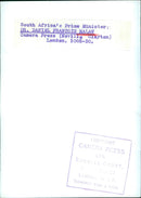 South Africa's Prime Minister - Vintage Photograph