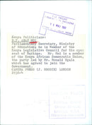 D.T. ARAP MOI, Parliamentary Secretary, Ministry of Education - Vintage Photograph