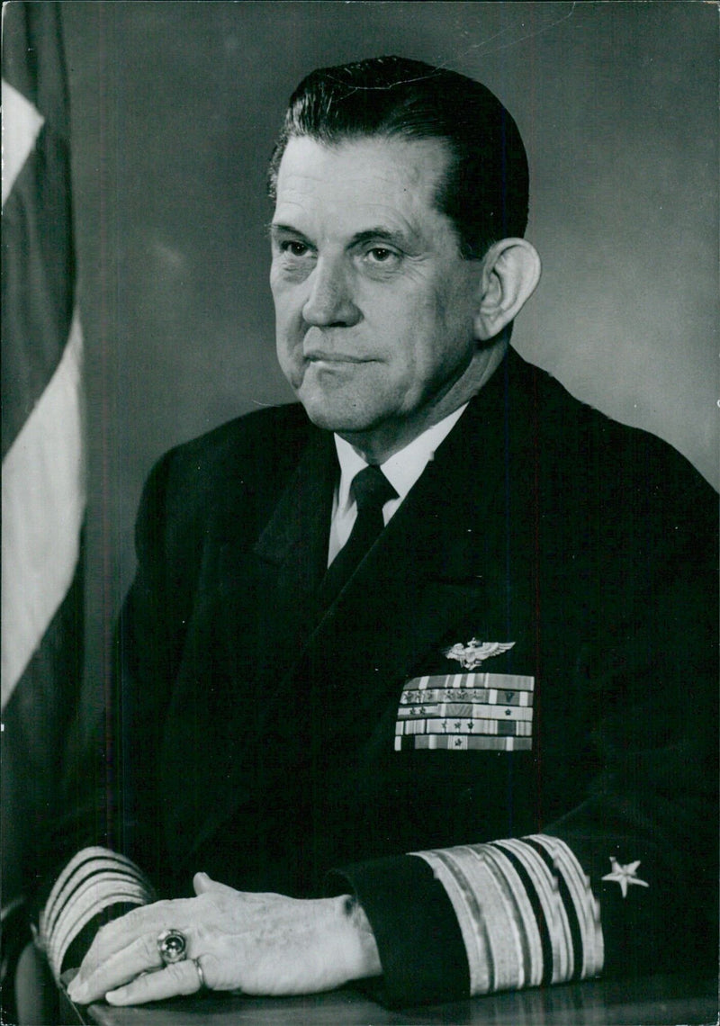 U.S. Navy Chiefs: VICE ADMIRAL WILLIAM MARTIN - Vintage Photograph