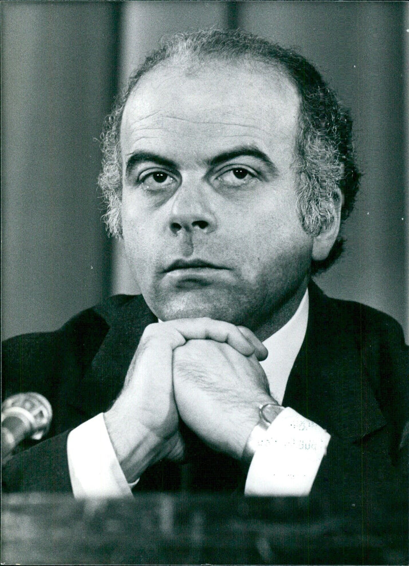 Greek Cypriot Politician Nicos Rolandis, Minister of Foreign Affairs of Cyprus (Greek Cypriot sector), since 1978 - Vintage Photograph