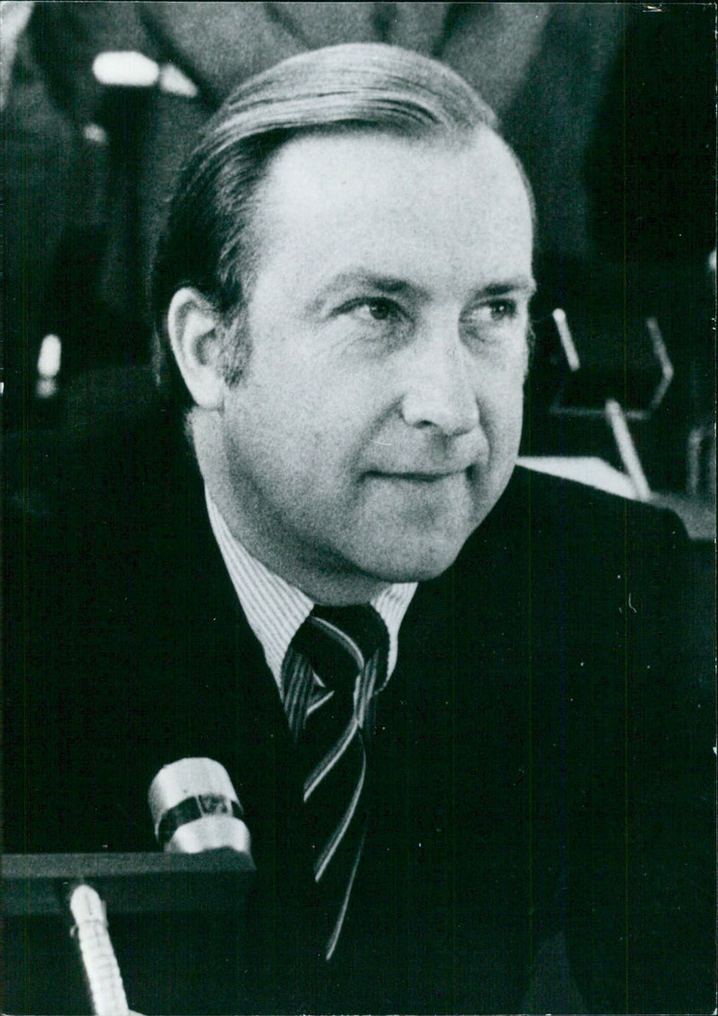 West German Politicians: DETLEV ROHWEDDER Secretary of State at the Federal Ministry of Economics. - Vintage Photograph