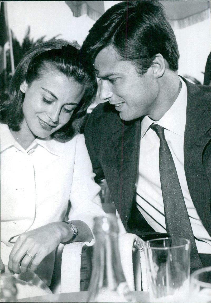 JEAN SOREN and wife ANNA MARIA FERRERO GIANCOLOMBO - Vintage Photograph