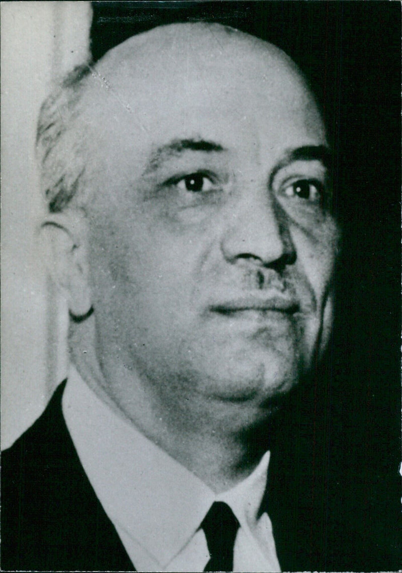 AMINTORE FANFANI, President of the Council of Ministers in the Coalition Government - Vintage Photograph