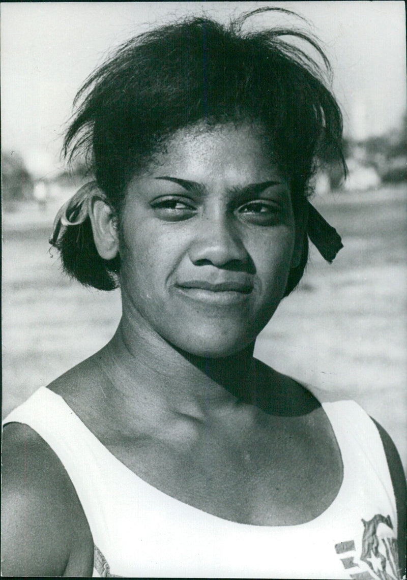 Carmen Romero, Leading Cuban Woman Shot-Putter - Vintage Photograph