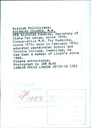 British Politicians: NICHOLAS EDWARDS, M.P. - Vintage Photograph