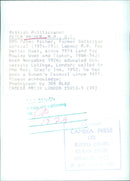 British Politicians: PETER ARCHERM.P., Q.C. OPS - Vintage Photograph