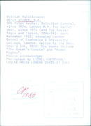 British Politician Peter Archer, M.P. - Vintage Photograph