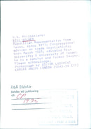 BILL ARCHER - Republican Representative from Texas - Vintage Photograph