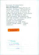 British Philosopher Sir Alfred Ayer - Vintage Photograph