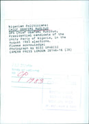 CHIEF OBAFEMI AWOLOWO, Presidential candidate of the Unity Party of Nigeria - Vintage Photograph