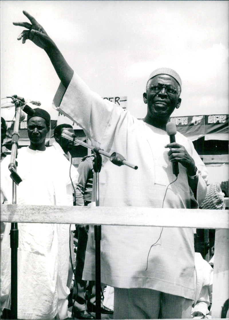 CHIEF OBAFEMI AWOLOWO, Presidential candidate of the Unity Party of Nigeria - Vintage Photograph