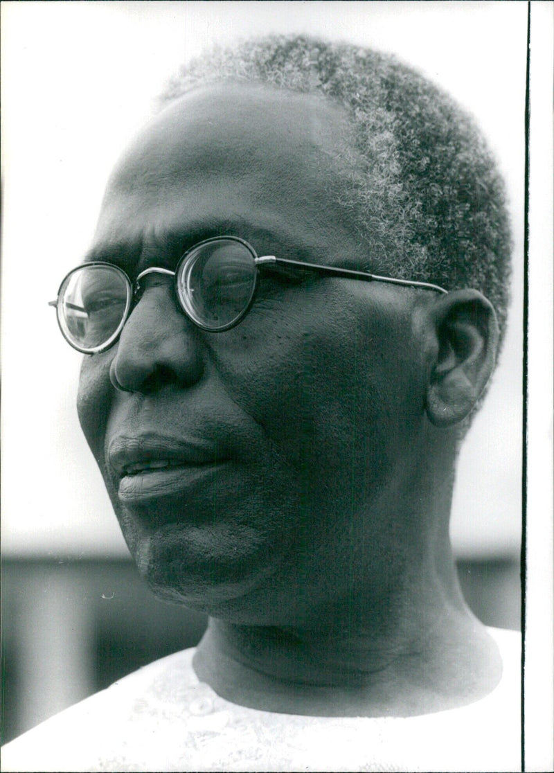 Chief Obafemi Awolowo, a leading candidate for the Nigerian Presidency in 1979. - Vintage Photograph