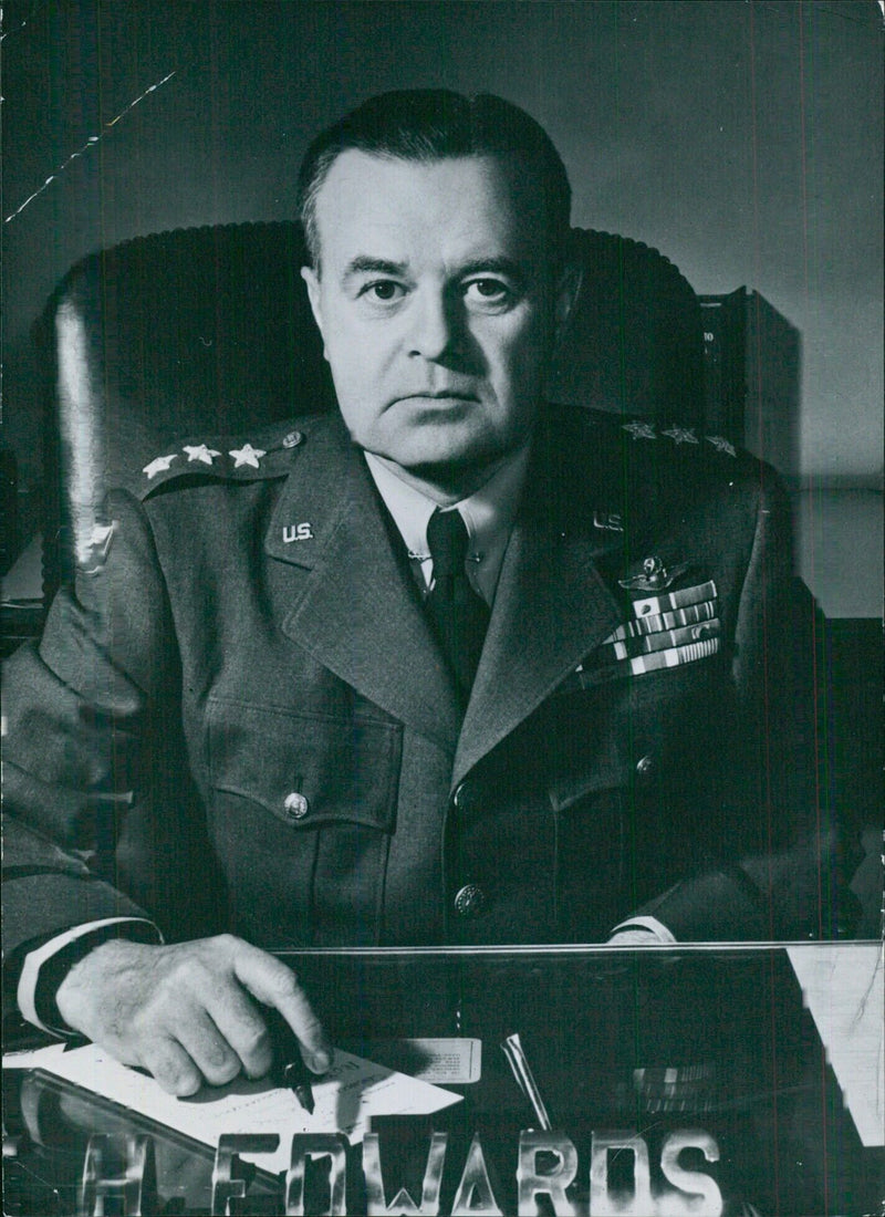 U.S. Service Chiefs Lt. Gen. IDWAL H. EDWARDS Deputy Chief of Staff Operations - Vintage Photograph