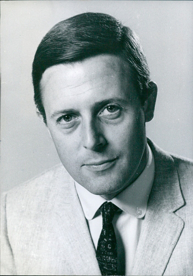 British television personality Michael Aspel - Vintage Photograph