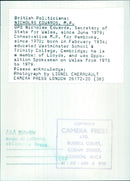 British Politicians: NICHOLAS EDUARDS, M.P. OPS - Vintage Photograph