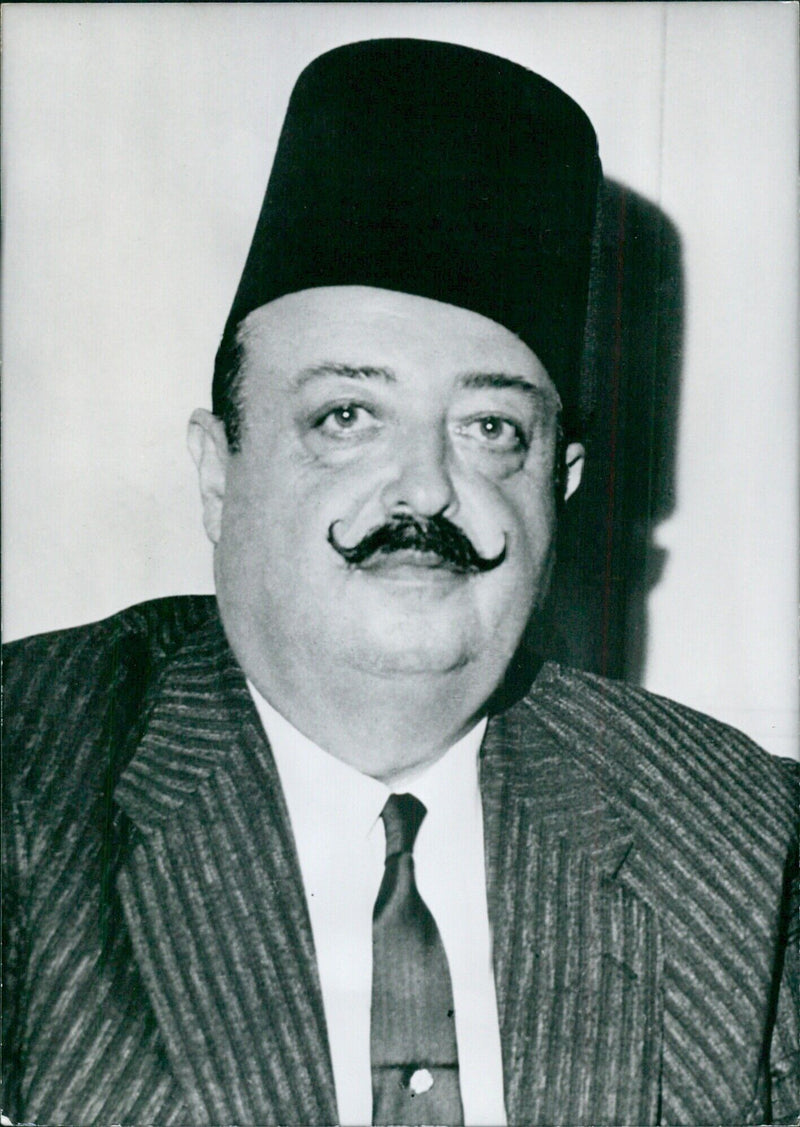 Lebanese Politician Elmir Magid Arslane, Minister of Defence - Vintage Photograph