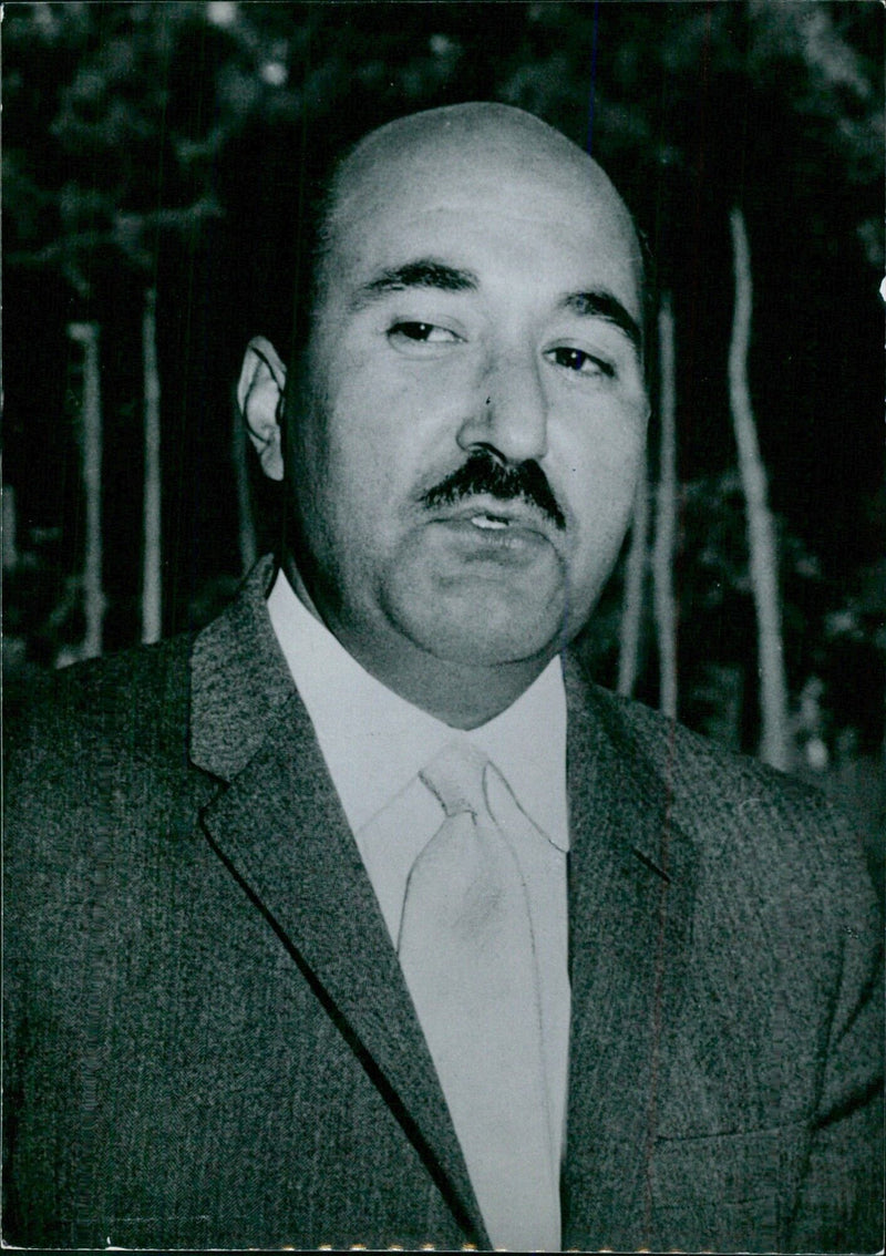 Persian Politicians: DR. HASSAN ARSANJANI GAZIN Minister of Agriculture and Chief Spokesman for the Government of Dr. Ali Amini. - Vintage Photograph