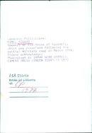 Kamel Assaad, Speaker of the House of Assembly during the 1976 military coup. - Vintage Photograph