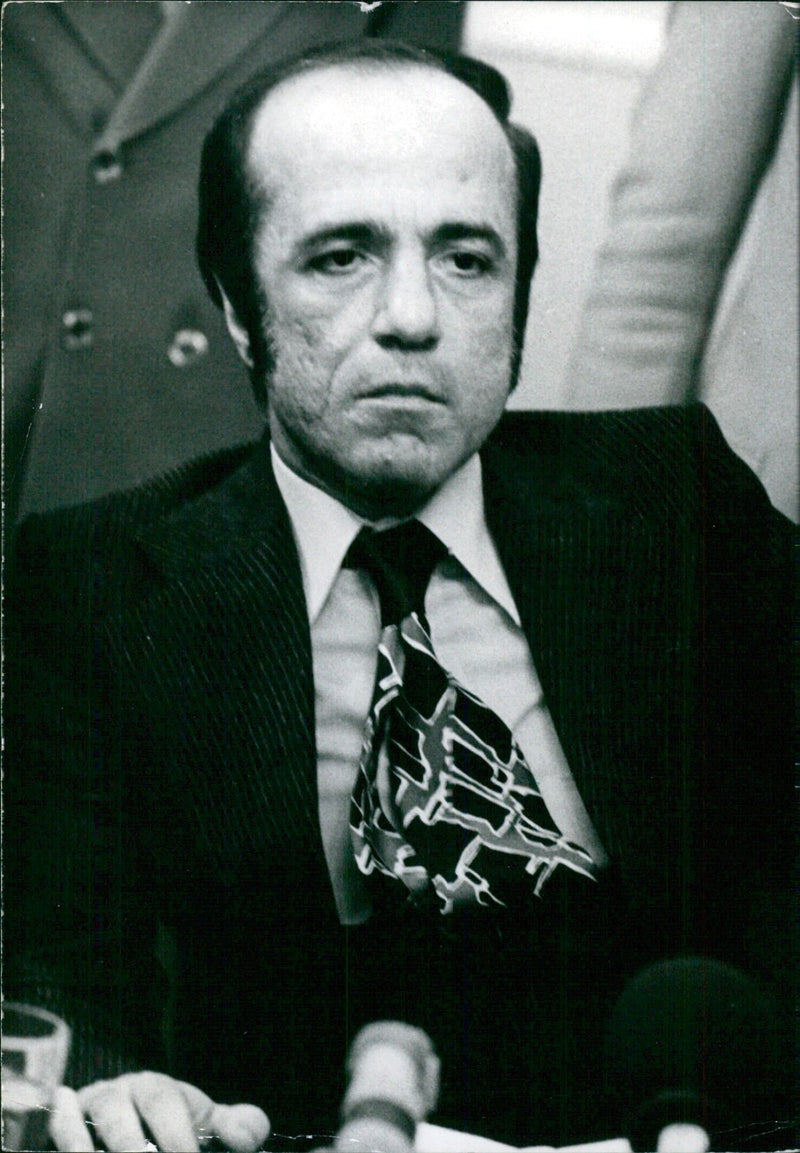 Kamel Assaad, Speaker of the House of Assembly during the 1976 military coup. - Vintage Photograph