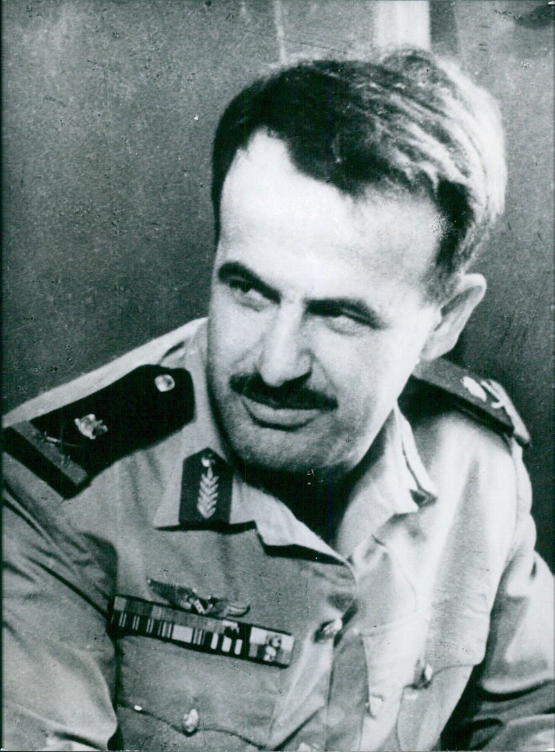 Syrian politician General Hafez Assad, Minister of Defense - Vintage Photograph