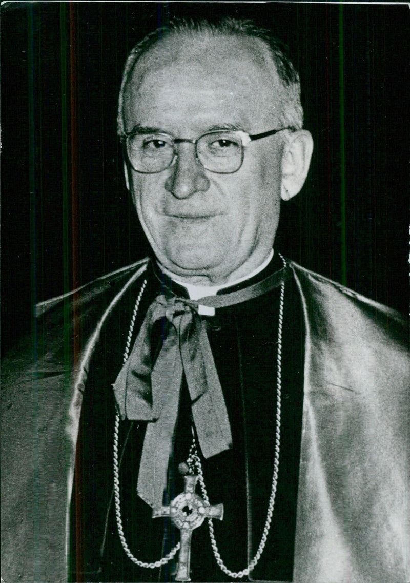 Irish Church Leaders: CARDINAL CARBERRY Appointed Cardinal by Pope Paul in April 1969. - Vintage Photograph