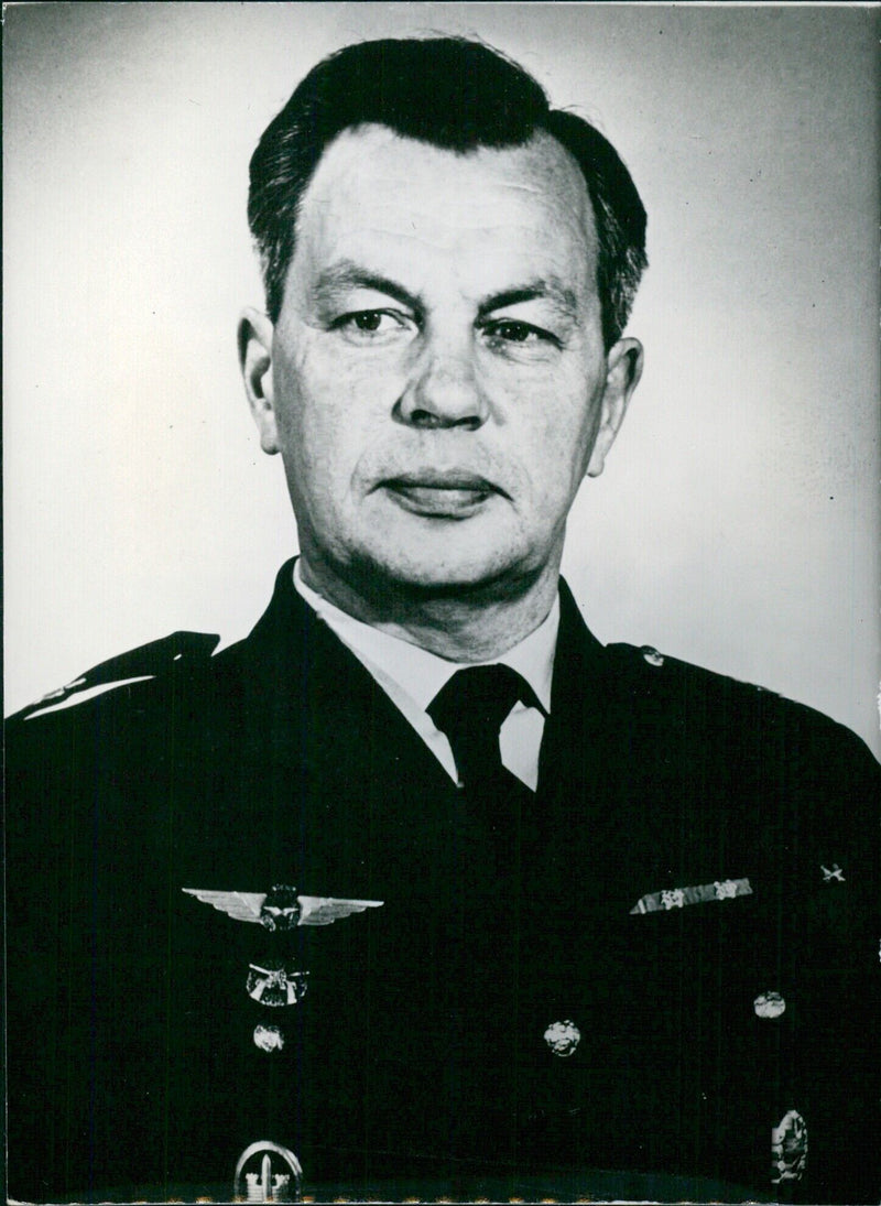 Finnish Service Chiefs: GENERAL R. ARTOLA Commander of the Finnish Air Force - Vintage Photograph