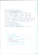 British Politician Christopher Price - Vintage Photograph